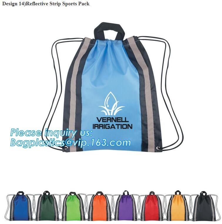 Outdoor Use 210D Sample Shoe Polyester Drawstring Bag,fashionable pattern printing polyester foldable shopping bag PACK