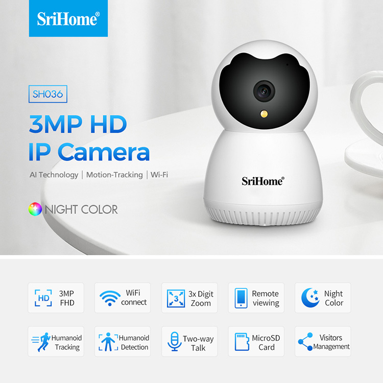 CCTV Network Camera Camarass DE Seguridads Wireless Security Camera 3MP UltraHD IP Camera