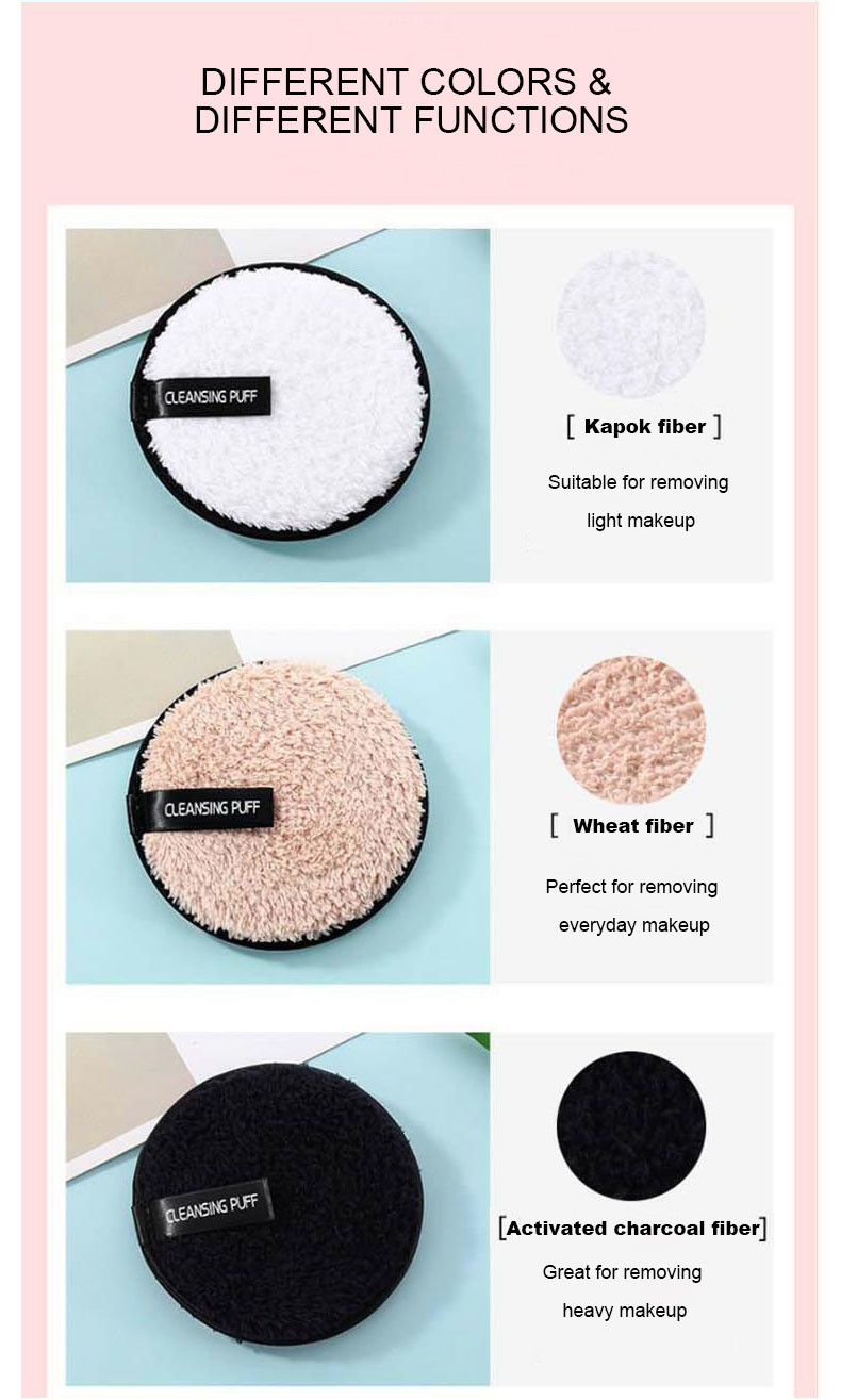 Non Irritating Reusable Makeup Remover Pads Cotton Soft