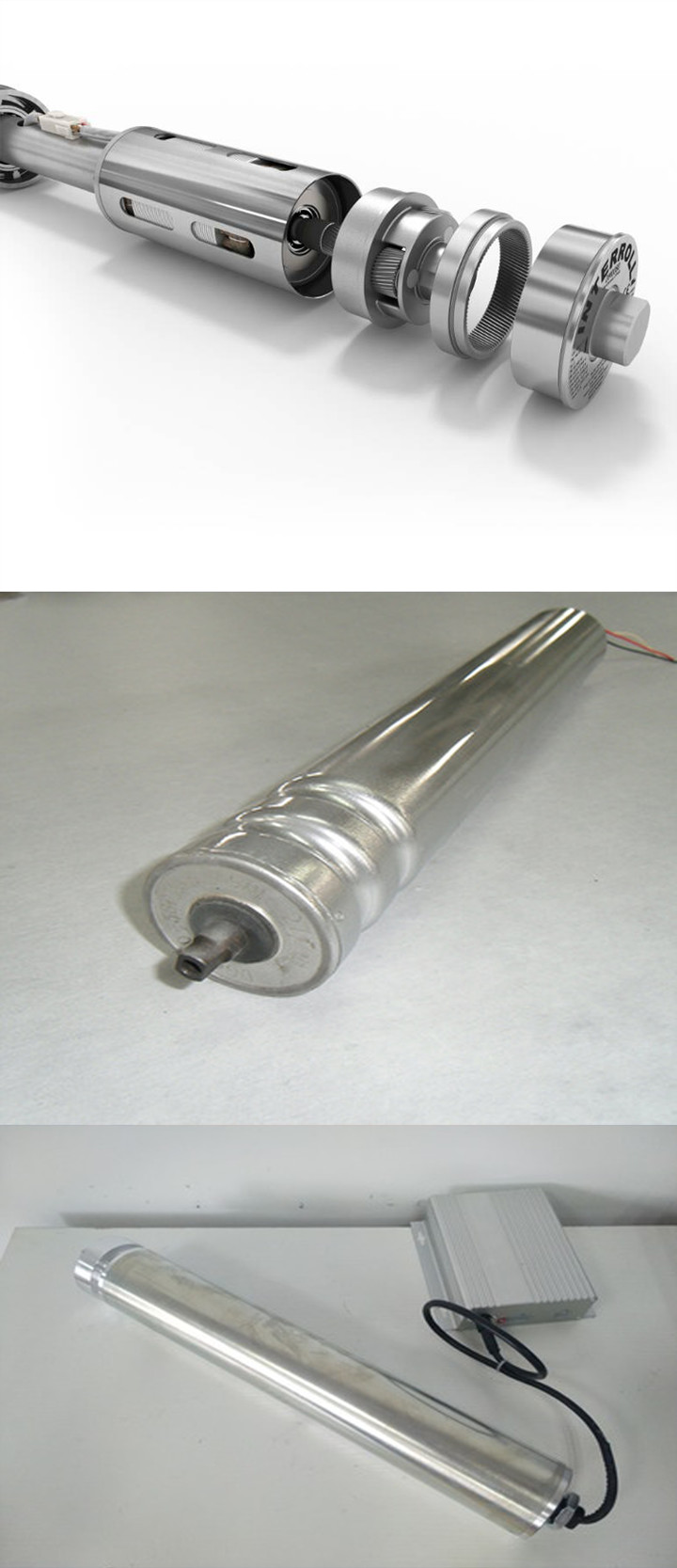 DC 24V Motor Conveyor Drum Rollers , Industrial Conveyor Rollers High Efficiency