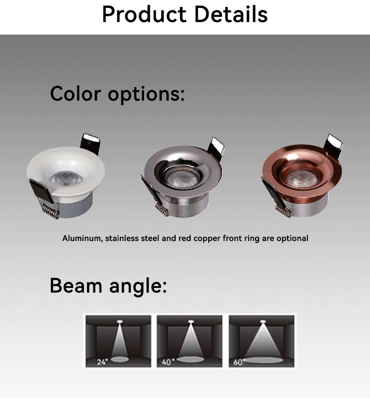 IP44 Recessed LED Downlight 305lm COB Spotlight 24VDC Smart Control