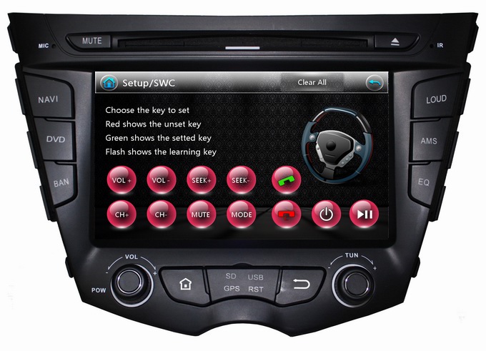 Ouchuangbo Auto Central Multimedida Player for Hyundai Veloster DVD-GPS Navigation TV USB OCB-7069A