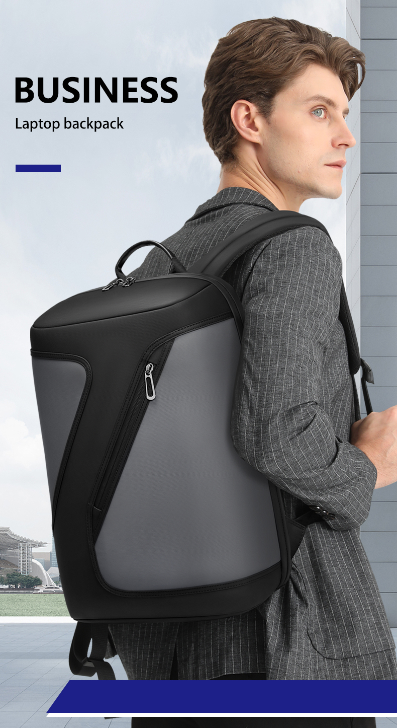 Polyester Black Anti Theft Waterproof Travel Laptop Backpack 20Litre