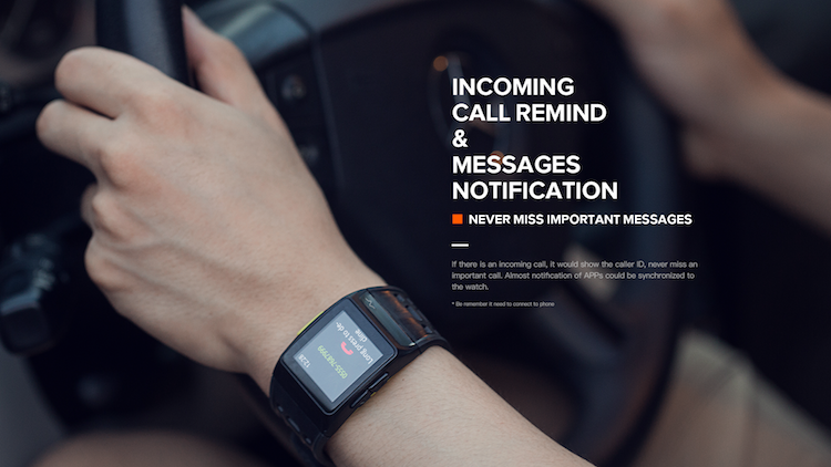 Bluetooth 1.3 Inch ECG Sensor Smartwatch
