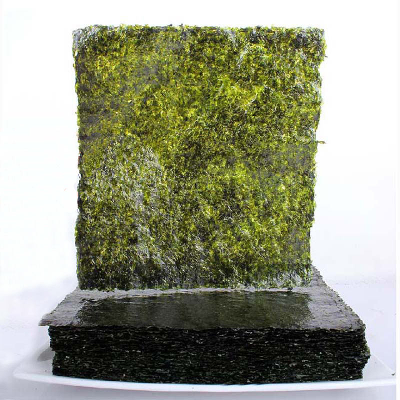 21cm Length Sushi Nori Roasted Dried Seaweed 100 Sheets Pack