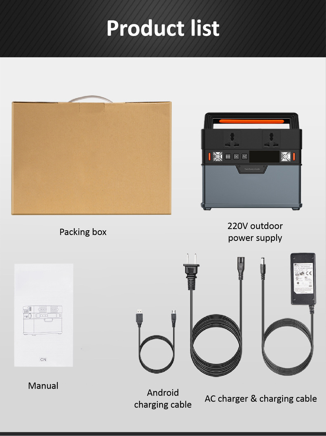 185200mAh Battery Portable Power Station