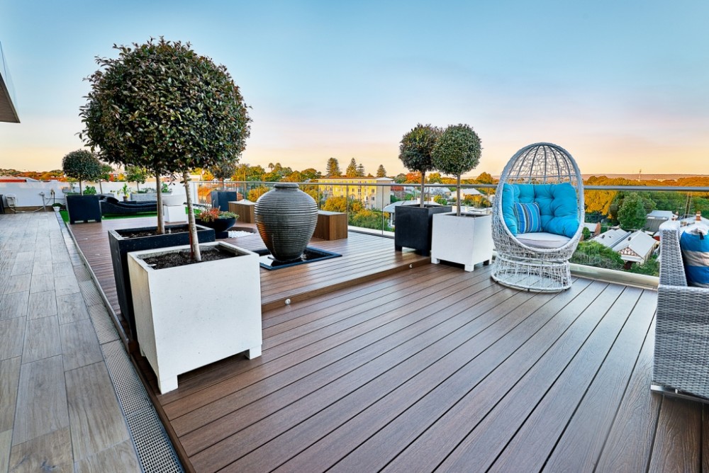 5M Outdoor Wood Polymer Composite Flooring 135 X 25MM Solid Wpc Decking