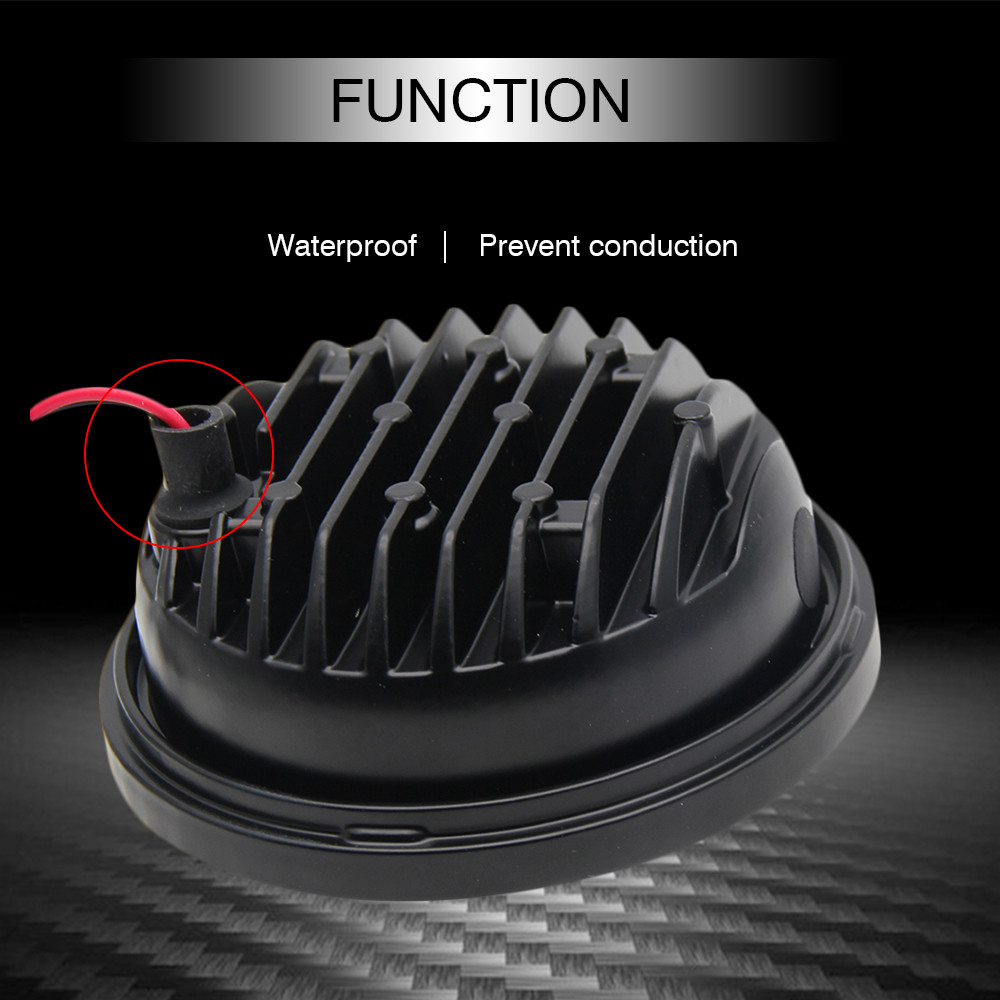 30Watt Led Harley Davidson Fog Light For Jeep Wrangler Jk / 6000K Xenon White Auto Fog Lamps