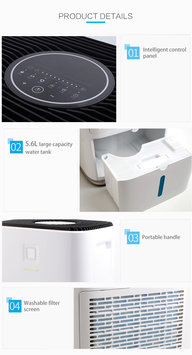 Touch Screen 370w 35L/ Day Small Home Dehumidifier