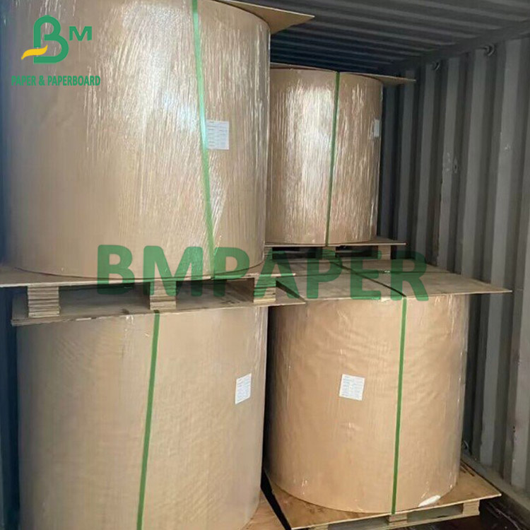 80gsm Golden Kraft Paper Rolls for Envelope Paper Express Bubble Bags 787mm 1092mm