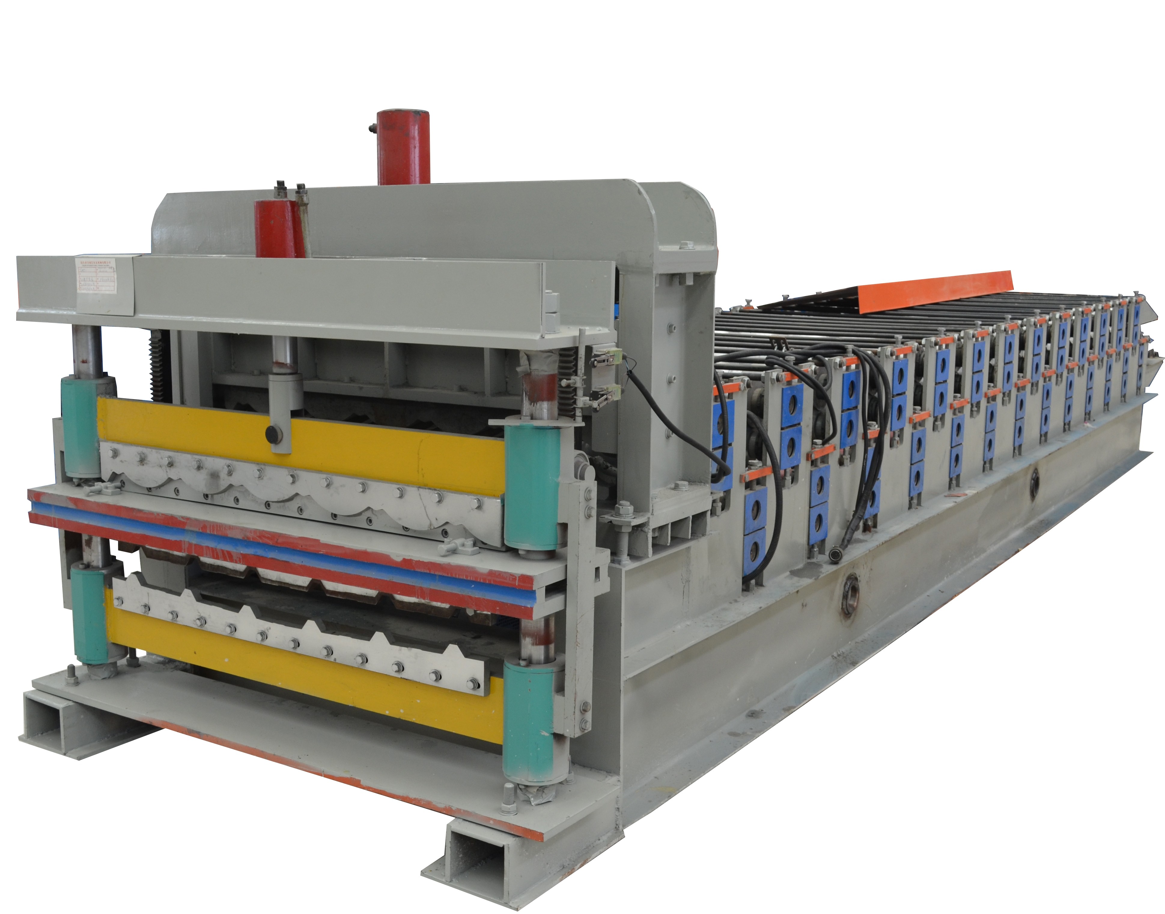 0.3mm Corrugated Roof 380v Double Layer Roll Forming Machine High Efficiency