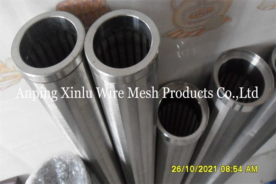 Stainless Steel Wedge Wire Water Well Screen Pipe With 0.5mm Slot