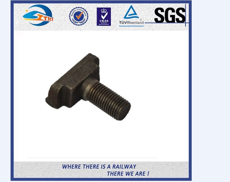 Hot Dip Galvanized HS26 / HS32 Railway Bolt Railroad Fasteners