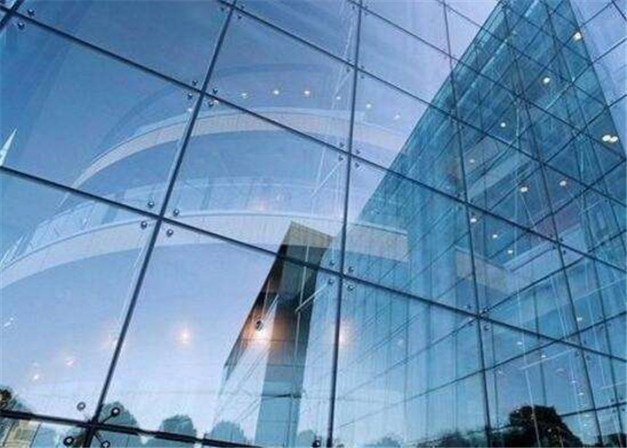 Bulletproof Lake Blue Reflective Glass , Tinted Reflective Glass For Windows and Doors Construction