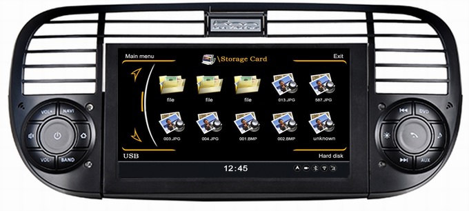 Ouchuangbo Car Navi GPS Navigation for Fiat 500 Auto Stereo S100 Platform Wifi Bluetooth
