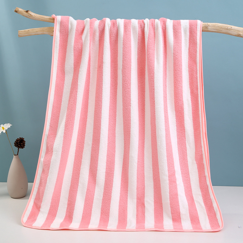 Adult 100% Cotton Thickened Coral Velvet Beach Towel for Home and Age Group