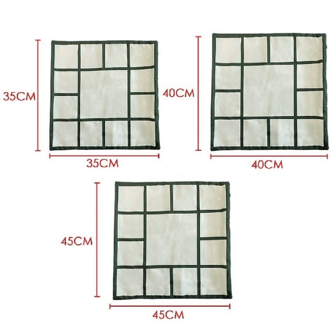 Printable 40*40cm Blank Nine Grid Linen Pillow Case For Sublimation Printing