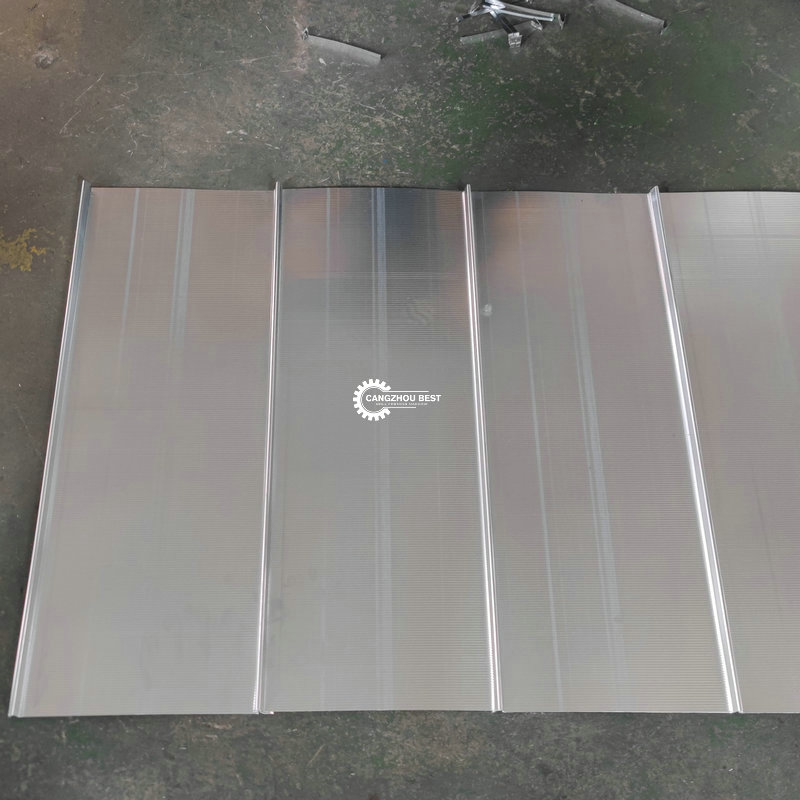 Standing Seam / Self Lock Roof Sheet Roll Forming Machine 8 - 15m/Min