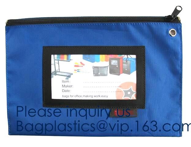 Locking Security Money Bag Cash Bank Deposit Bag with Two Keys Bank Security Deposit Bags Cash Bag With Locking bagease