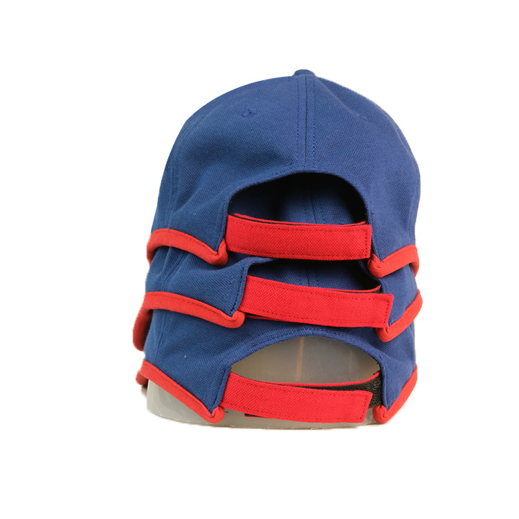 Casual Adjustable Cotton Male Blue 5 Panel Baseball Cap