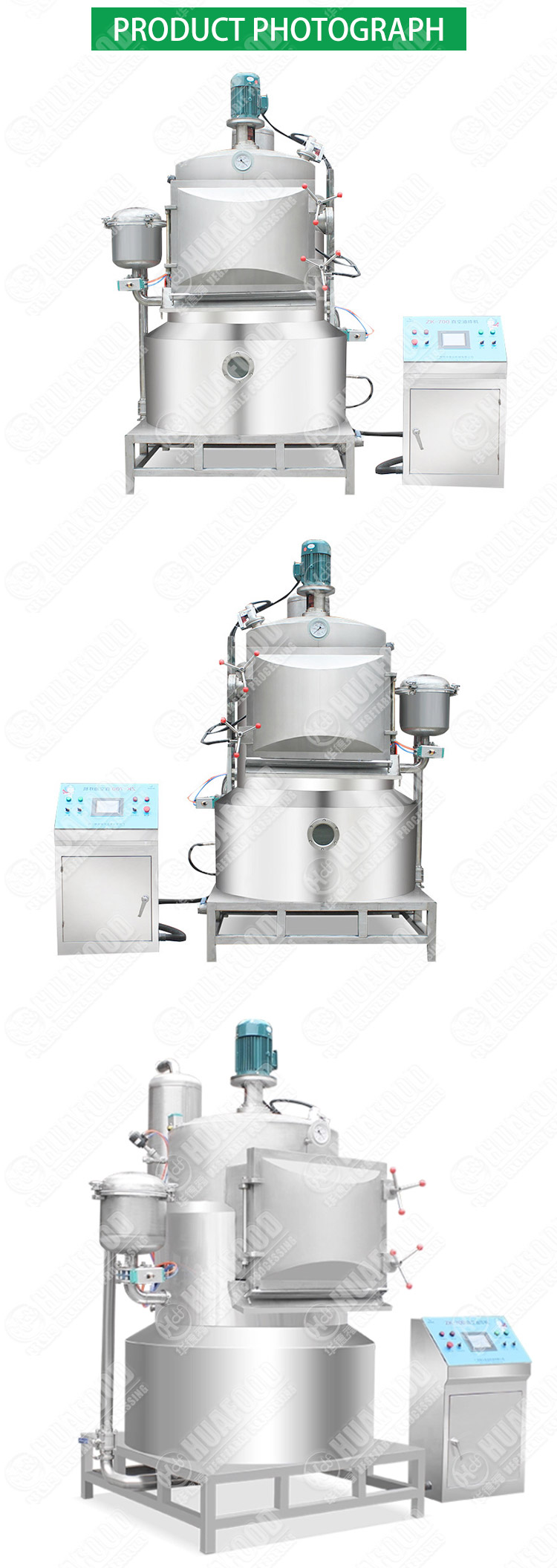 Vacuum Automatic Fryer Machine Low Temperature Fruit Vegetable Fried Machine