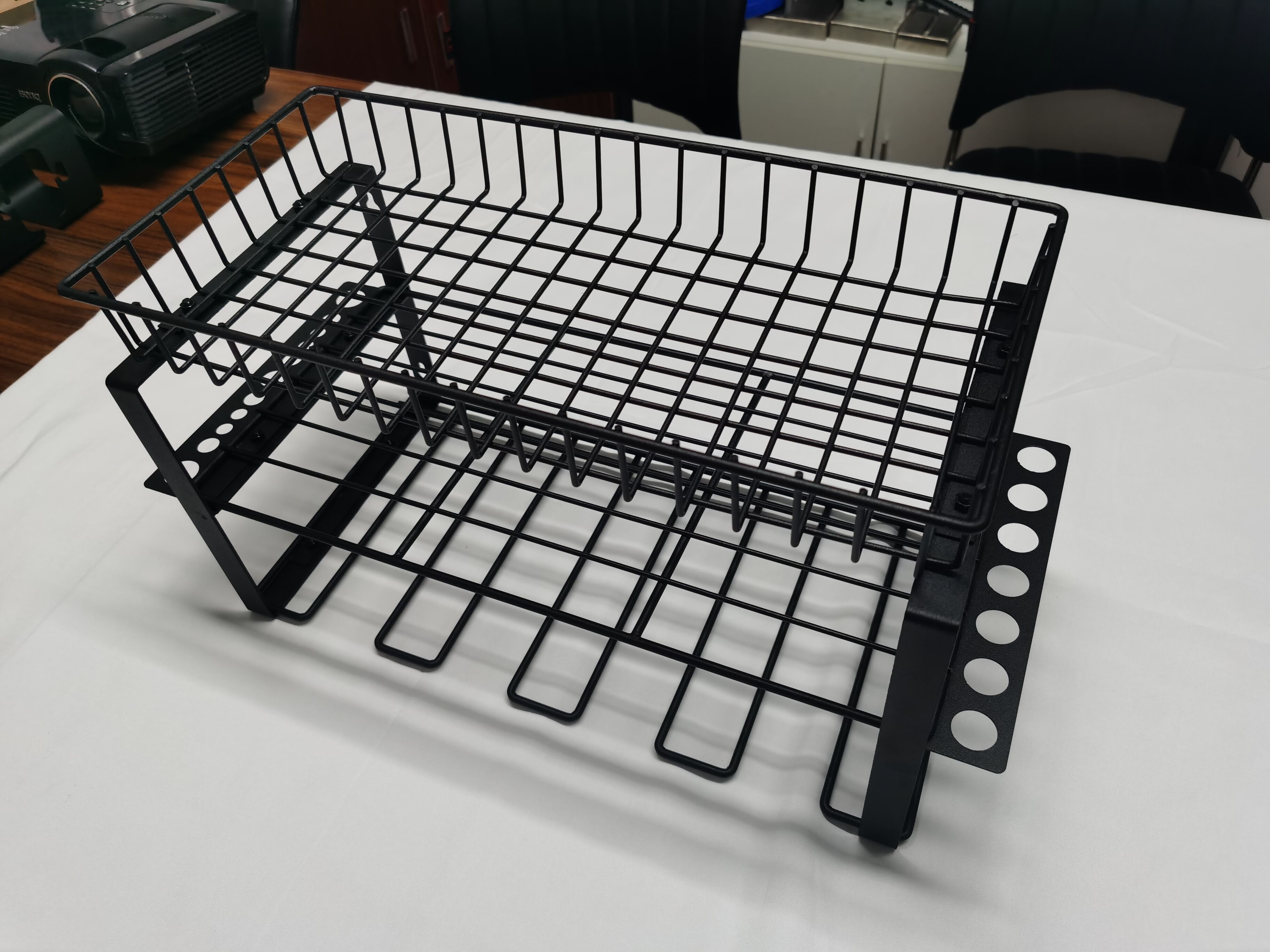 Removable Design Heavy Duty Metal Power Tool Shelf for Wall Mounted Type Drill Holder