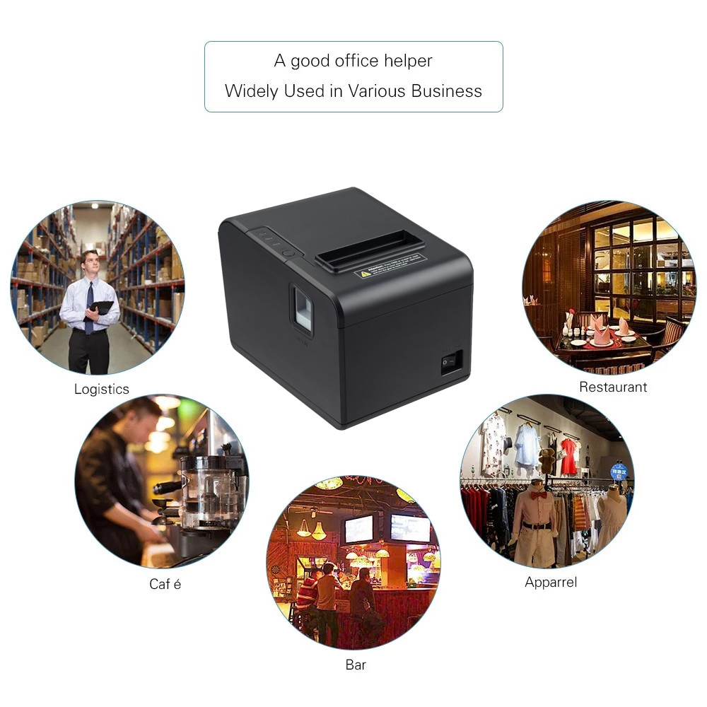 High Speed 80mm Thermal Printer Portable Handheld Bluetooth Receipt Printer