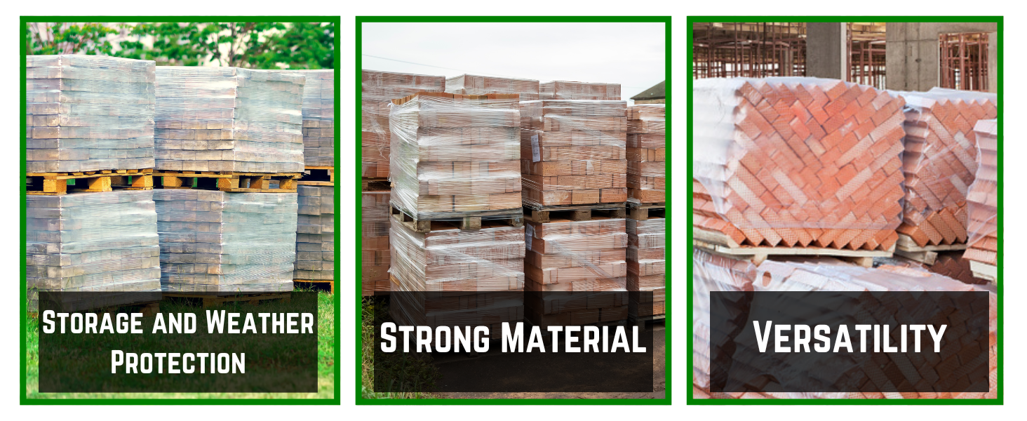 55x53x75 3 Mil Clear Pallet Cover Bags