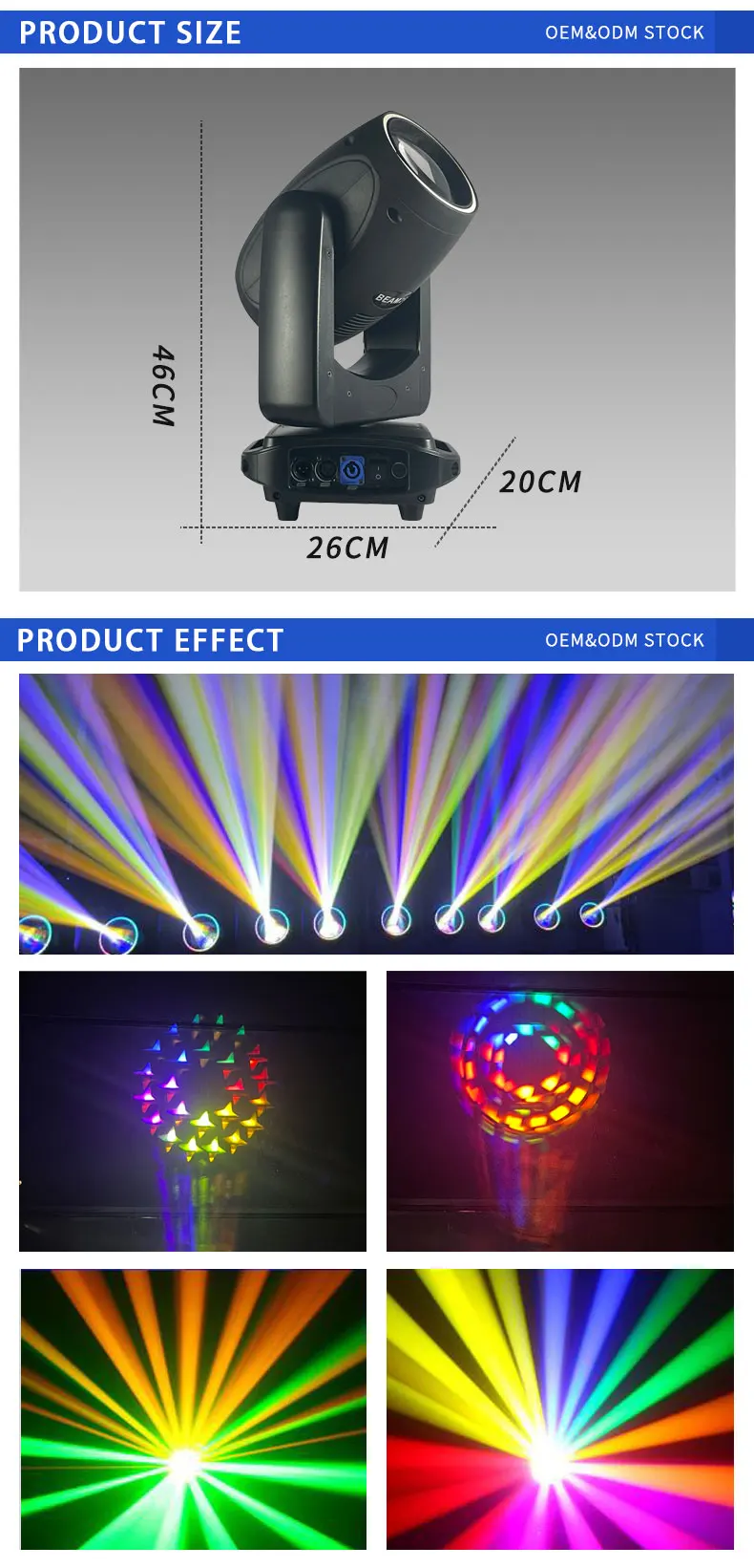 150w Moving Head Light 18 Prism Gobo Spot for KTV Theater Auditorium Stage Bar Concert
