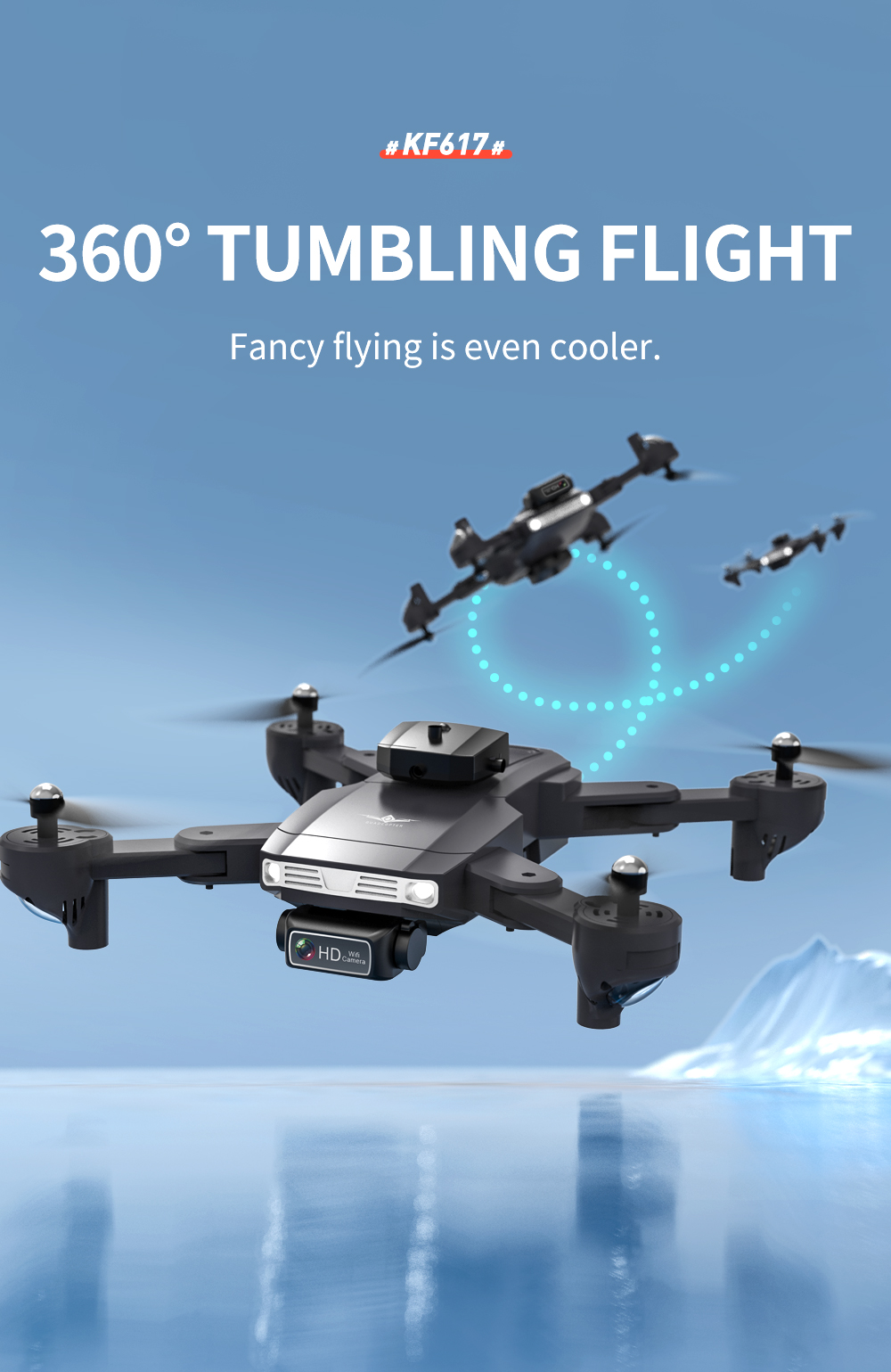 4K Dual Camera Mini Rc Drone WIFI FPV 2.4ghz Foldable Outdoor Rc Helicopter