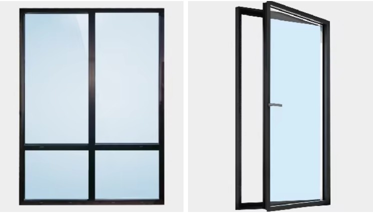 Folding Screen Slimline Tall Doors And Windows Ultra Narrow Double Glass Aluminum Alloy Profile