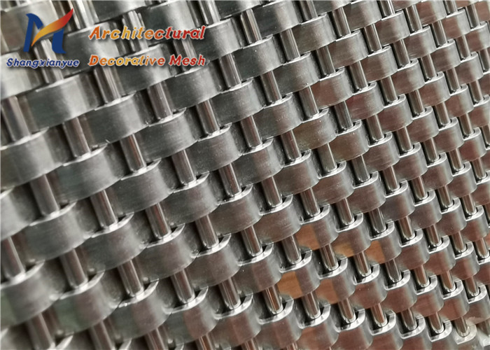 Interior Covering Elevator Mesh SS316 Crimped Weave Wire Mesh