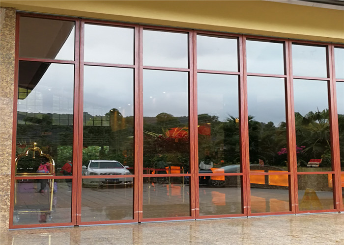 Movable Wall Track Aluminium Frame Sliding Glass Partitions Wall For Conference Rooms