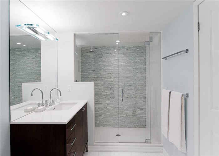 Customized Clear Toughened Glass , Bathroom Shower Glass Shower Enclosure