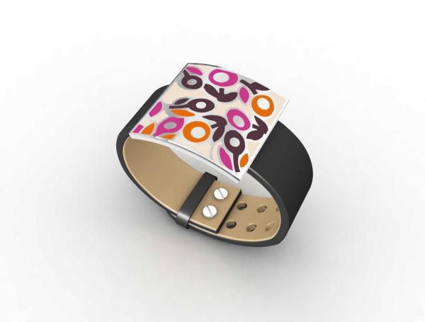 Top Quality Europe Fashion Stainless Steel Genuine Leather Silicone Bangle