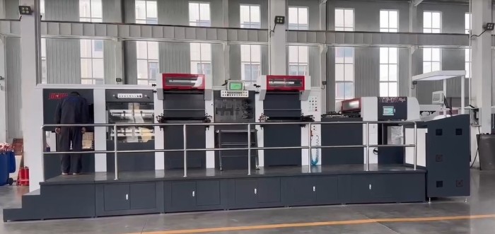 Heavy Pressure Automatic Hot Foil Stamping Machine With Max Delivery Pile Height 1400mm 38KW Total Power