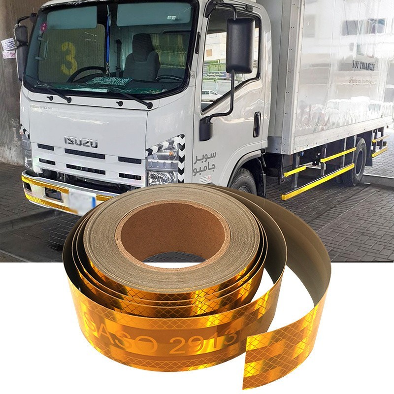 Hi Viz Micro Prismatic 6 Inch Reflective Tape Roll Waterproof For Trailers