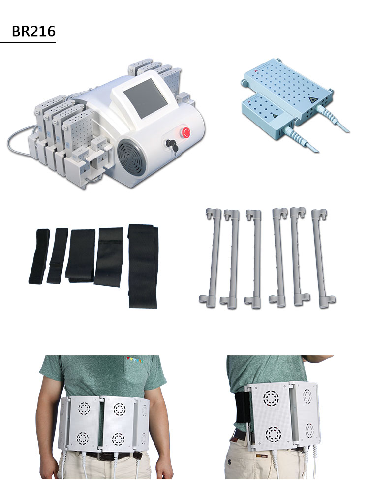 Four Wavelength Diode Zero Laser Lipo Laser Therapy Machines 12 Pads Slimming Beauty Machine