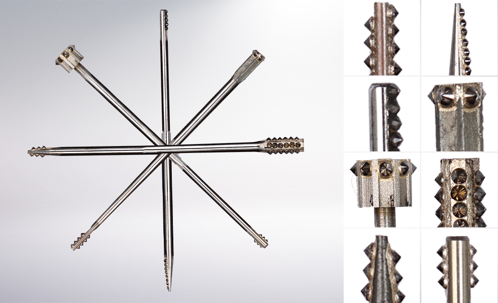 Ss304 Shank 48 Pieces Natural Diamond Mace Points