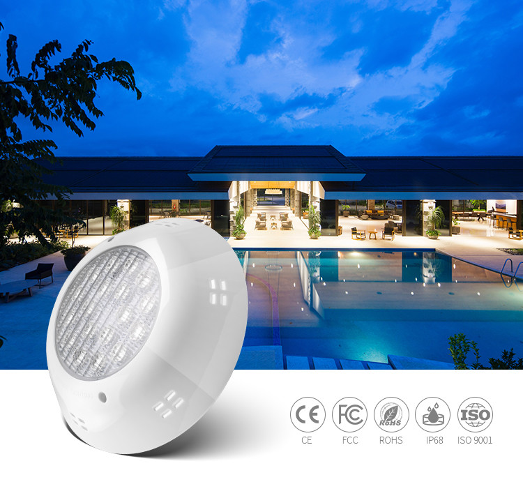 1750LM 6500K LED Underwater Swimming Pool Lights 25W Vinyl AC12V
