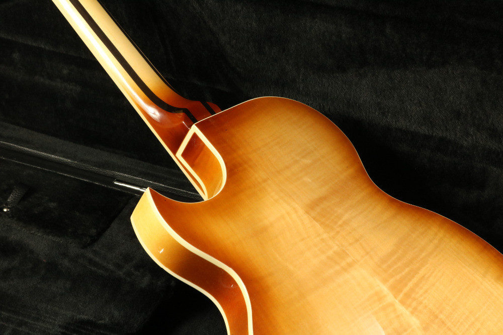 High Quality teaburst thick hollow body block inlay single cutaway electric guitar Guitar