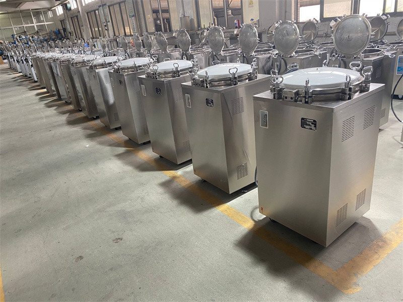 Vertical Laboratory Medical Autoclave Sterilizer machine High Pressure Fully Automatic