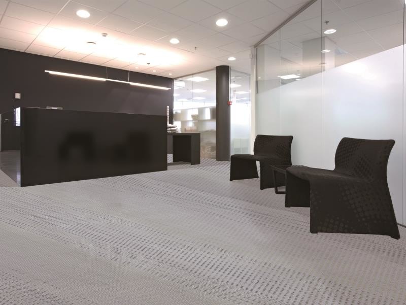 Colourful Joint Woven Vinyl Flooring Anti Fire Environmental School Use