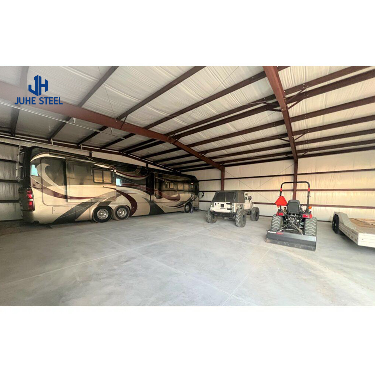 Prefabricated Shed Steel Structure Buildings With Solid H Shape Steel Beam Main Frame