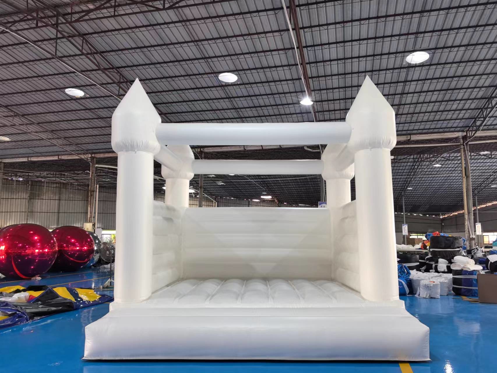 13x13 Hot sale commercial PVC blow up white inflatable bounce house jumping castle for kids wedding bouncer