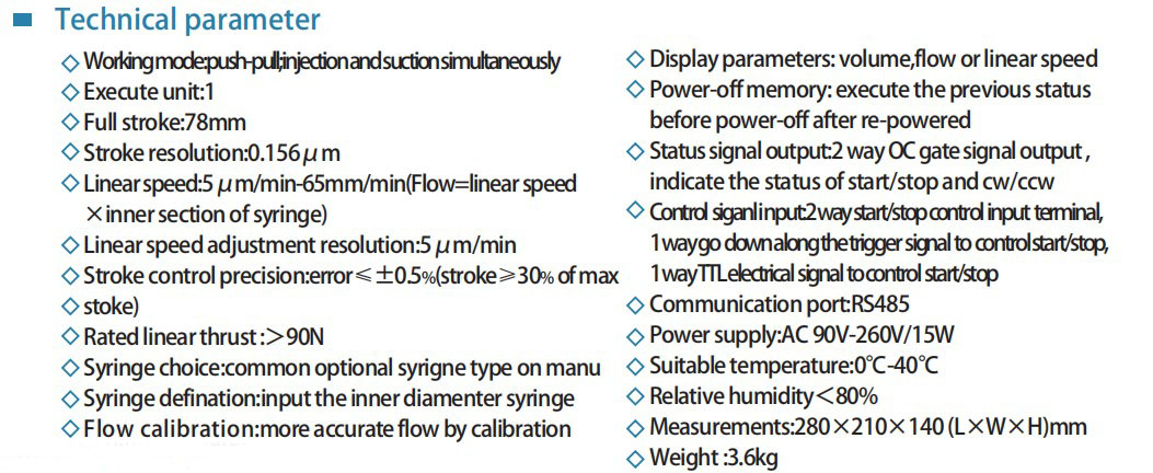 High Precision Large Touch Screen Laboratory Syringe Pump