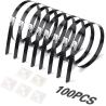 Buy cheap Solar Zip Cable Tie PVC Coated Stainless Steel 5.6mm Width Black Metal Cable from wholesalers