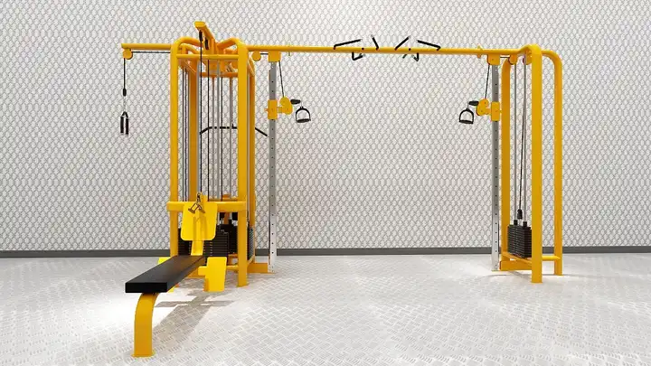 Commercial Gym Equipment Adjustable Pulley 5 Station Multi Gym Strength Training Cable Machine Gym