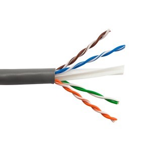 23AWG 0.58MM UTP Network Cable , Bulk CAT6 Patch Cables Conductor Resistance
