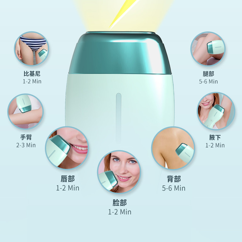 Home Deess IPL Hair Removal Device 2J/CM2 Portable Ipl Permanent Hair Removal